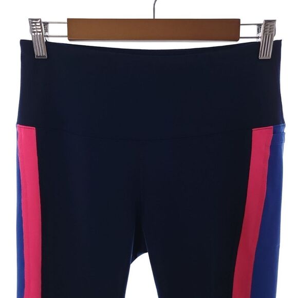 Reebok Performance Sport Striped 7/8 Navy Athletic Speedwick Leggings Size M - Picture 4 of 10